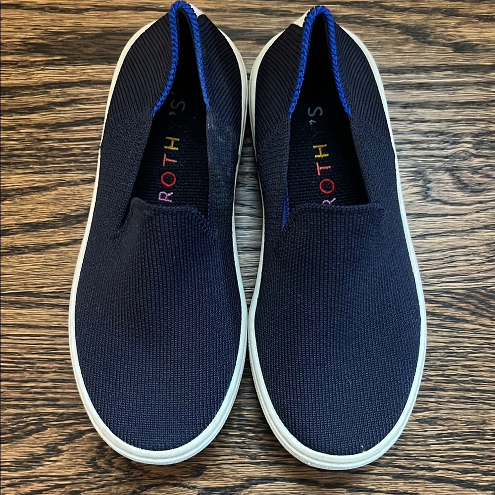 Rothy's Kids Navy Blue Slip-On Shoes - Picture 2 of 5